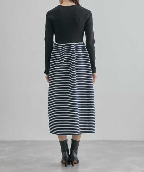 ROPE'(ロペ)の「ジャガード編み リブニットフォルムワンピース(ワンピース・レディース・ブラック系その他/ブラック・FREE)」の11枚目の写真