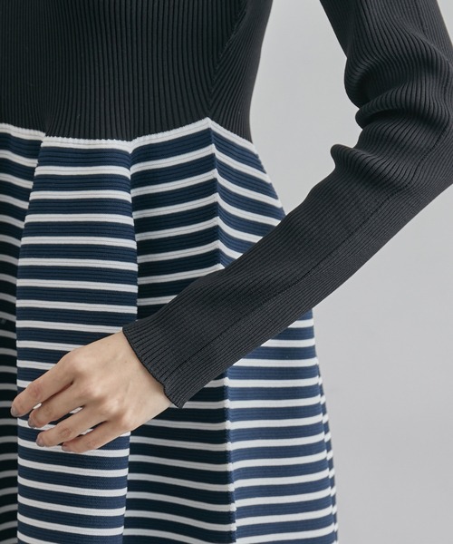 ROPE'(ロペ)の「ジャガード編み リブニットフォルムワンピース(ワンピース・レディース・ブラック系その他/ブラック・FREE)」の13枚目の写真