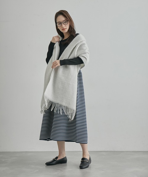 ROPE'(ロペ)の「ジャガード編み リブニットフォルムワンピース(ワンピース・レディース・ブラック系その他/ブラック・FREE)」の20枚目の写真