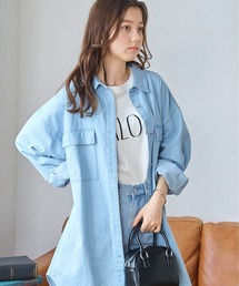 WEGO/デニムBIGシャツ