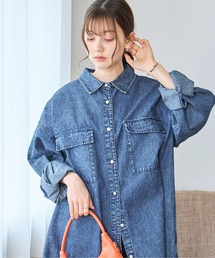 WEGO/デニムBIGシャツ