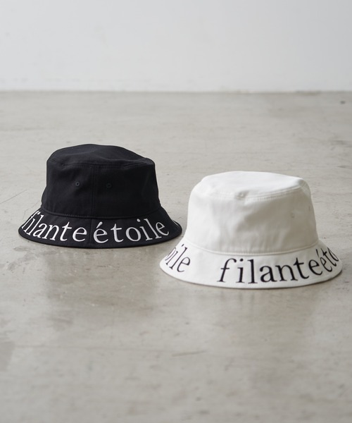 OLIVE des OLIVE（オリーブデオリーブ）の「ロゴ刺繍入りバケットハット（ハット・レディース・ブラック/オフホワイト・FREE）」の3枚目の写真