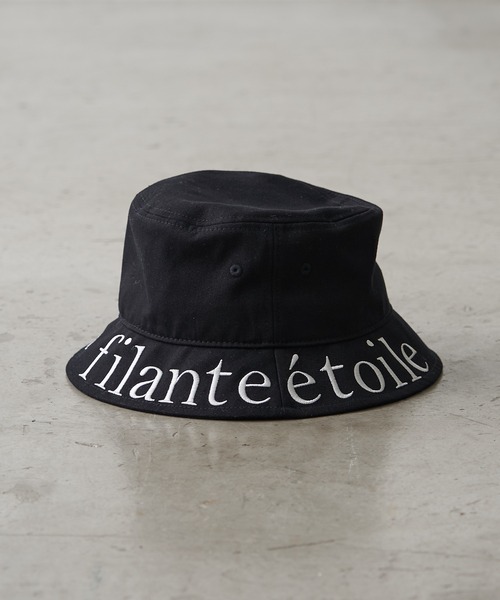 OLIVE des OLIVE（オリーブデオリーブ）の「ロゴ刺繍入りバケットハット（ハット・レディース・ブラック/オフホワイト・FREE）」の7枚目の写真