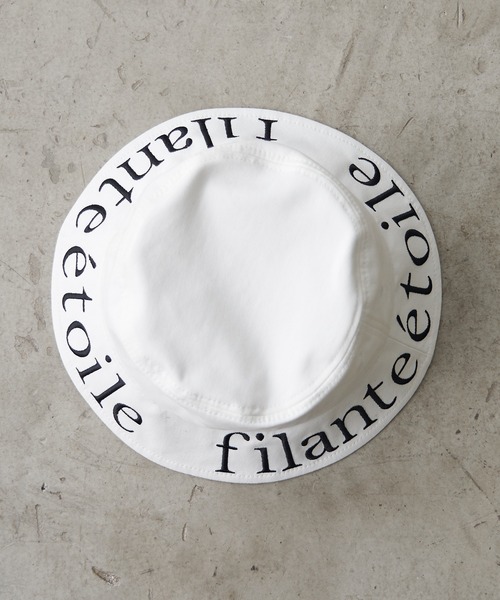 OLIVE des OLIVE（オリーブデオリーブ）の「ロゴ刺繍入りバケットハット（ハット・レディース・ブラック/オフホワイト・FREE）」の11枚目の写真