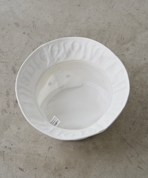 OLIVE des OLIVE（オリーブデオリーブ）の「ロゴ刺繍入りバケットハット（ハット・レディース・ブラック/オフホワイト・FREE）」の12枚目の写真