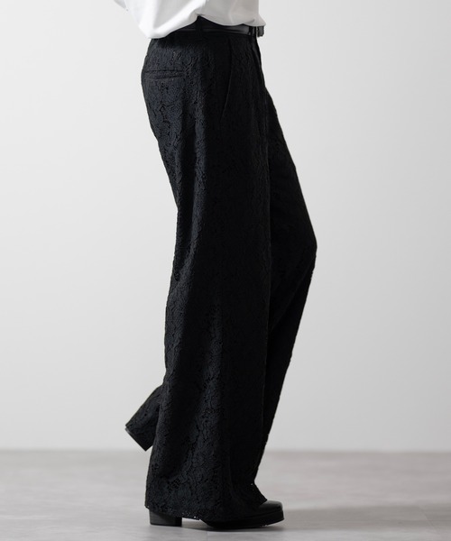 セール】【CLEL】Loose Cord lace flare Pants/ルーズコード