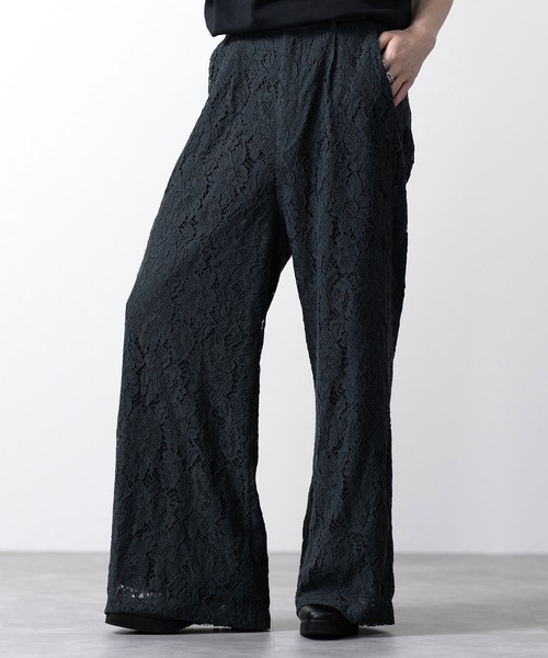 CLEL】Loose Cord lace flare Pants/ルーズコードレースフレア