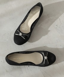 シアーレースリボンモールドソールパンプス【Made in Japan】<ふわさら>(125-30328)JELLY BEANS(ジェリービーンズ)