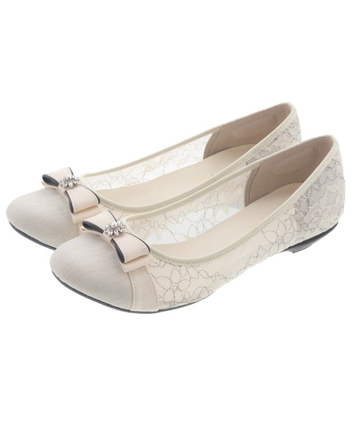 JELLY BEANS（ジェリービーンズ）の「シアーレースリボンモールドソールパンプス【Made in Japan】<ふわさら>(125-30328)JELLY BEANS(ジェリービーンズ)（パンプス・レディース・ラベンダー/アイボリー/ブラック・21.5/25.5/25/24.5/24/23.5/23/22.5/22）」の14枚目の写真