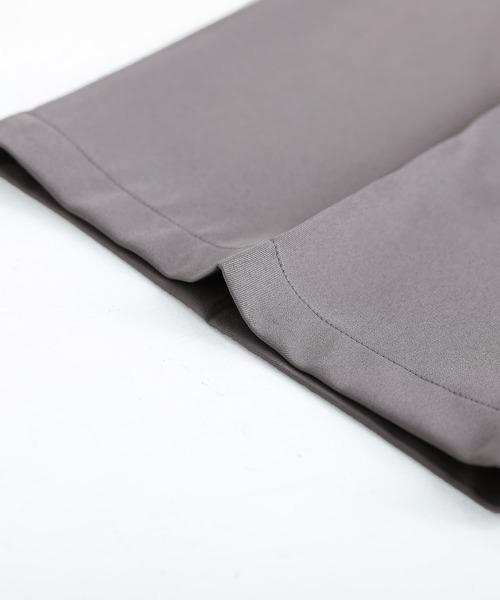 n'OrLABEL（ノアールレーベル）の「『ストレートワイドツイルパンツ』（スラックス・レディース・ブラック/グレー・1/2）」の8枚目の写真