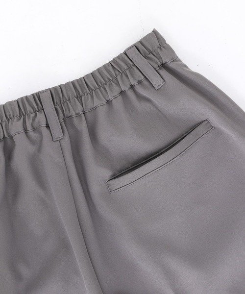 n'OrLABEL（ノアールレーベル）の「『ストレートワイドツイルパンツ』（スラックス・レディース・ブラック/グレー・1/2）」の5枚目の写真
