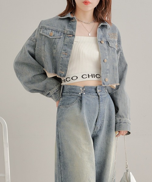 Chico（チコ）の「【4色展開/WEB限定】裾ロゴベアキャミ（キャミソール・レディース・ホワイト/ライトグレー/ホワイト系その他2/ピンク/ブルー・FREE）」の20枚目の写真