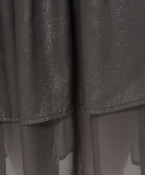 mysty woman（ミスティウーマン）の「ランダムティアードスカート 106952（スカート・レディース・チャコールグレー/ライトグリーン/ホワイト系その他・FREE）」の13枚目の写真