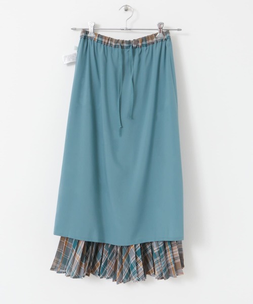 URBAN RESEARCH DOORS（アーバンリサーチドアーズ）の「アコーディオンプリーツチェックスカート（スカート・レディース・オレンジ系その他/グリーン系その他・MEDIUM）」の14枚目の写真