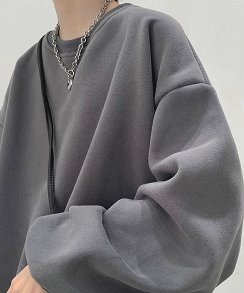 SHEPP(シープ)の「【7色展開】オーバーサイズルーズシルエット カラースウェット ユニセックスプルオーバー裏起毛(スウェット・レディース・パープル/オレンジ/ブラック/ピンク/ダークグレー/ターコイズブルー/アイボリー/ブルー/グレー・L/XL/XXL)」の17枚目の写真