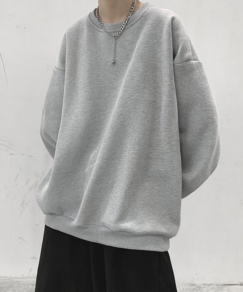 SHEPP(シープ)の「【7色展開】オーバーサイズルーズシルエット カラースウェット ユニセックスプルオーバー裏起毛(スウェット・レディース・パープル/オレンジ/ブラック/ピンク/ダークグレー/ターコイズブルー/アイボリー/ブルー/グレー・L/XL/XXL)」の10枚目の写真