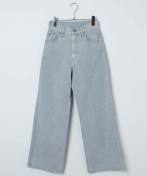 WEGO（ウィゴー）の「WEGO/ウォッシュドカラーストレートパンツ（デニムパンツ・レディース・ライトグレー/ライトピンク・SMALL/MEDIUM）」の18枚目の写真