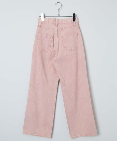 WEGO（ウィゴー）の「WEGO/ウォッシュドカラーストレートパンツ（デニムパンツ・レディース・ライトグレー/ライトピンク・SMALL/MEDIUM）」の21枚目の写真
