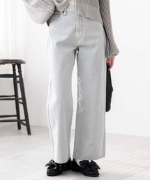 WEGO | WEGO/【24年春夏新作】ウォッシュドカラーストレートパンツ(デニムパンツ)