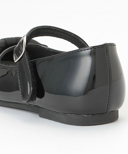 petit main（プティマイン）の「リボンバレエシューズ（バレエシューズ・キッズ・ブラック/シルバー・16cm/17cm/18cm/19cm/20cm）」の3枚目の写真