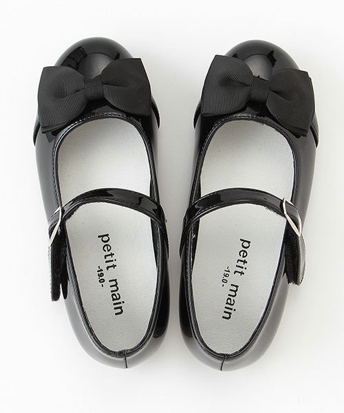 petit main（プティマイン）の「リボンバレエシューズ（バレエシューズ・キッズ・ブラック/シルバー・16cm/17cm/18cm/19cm/20cm）」の9枚目の写真