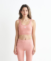 ROXY | MY 1ST ROXY SQUARE B/ロキシー速乾UVカット付きワンポイントブランドロゴブラトップ(スポーツブラ)
