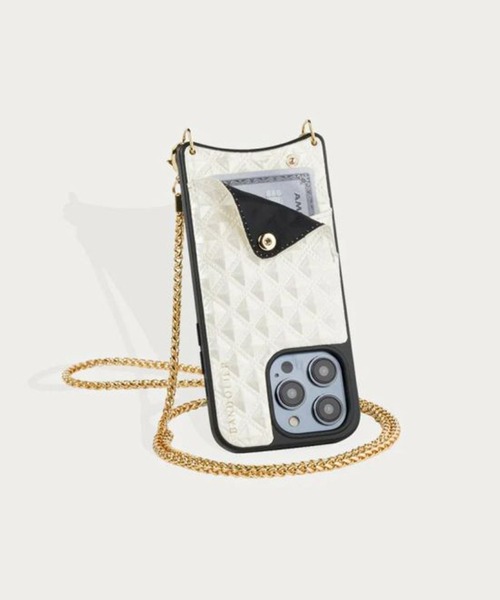 セール】【BANDOLIER】SHEILA series シーラ CREAM/BLACK (iPhone15