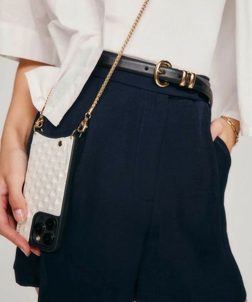 セール】【BANDOLIER】SHEILA series シーラ CREAM/BLACK (iPhone15
