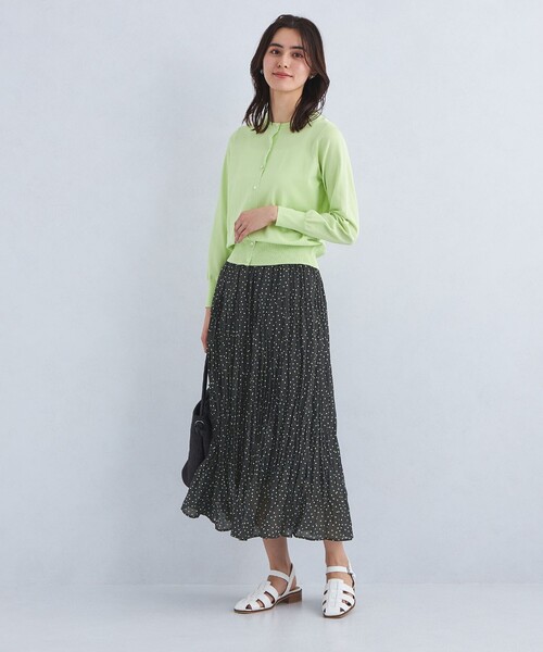 25SS　グリーンレーベルリラクシング　Oggiコラボ　エアリーギャザースカート green label relaxing スカート Breeze Cool エアリー ギャザー