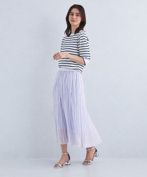 25SS　グリーンレーベルリラクシング　Oggiコラボ　エアリーギャザースカート 25SS グリーンレーベルリラクシング Oggiコラボ エアリー