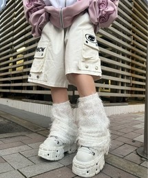 Heaven Can Wait | ストリートファッション HEAVEN CAN WAIT ヘヴンキャンウェイト CARGO SHORTS 2 オーバーサイズ カーゴパンツ ハーフパンツ ワイドパンツ(カーゴパンツ)