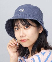 A.M.S. | バイオウォッシュコットン ロゴ刺繍 ダウンブリム バケットハット(ハット)