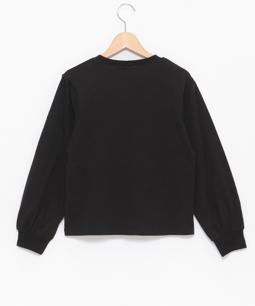 by LOVEiT（バイラビット）の「【WEB限定】ロゴ長袖Tシャツ（Tシャツ/カットソー・キッズ・ブルー/ピンク/オフホワイト/ブラック・130cm/160cm/140cm/150cm/120cm）」の6枚目の写真