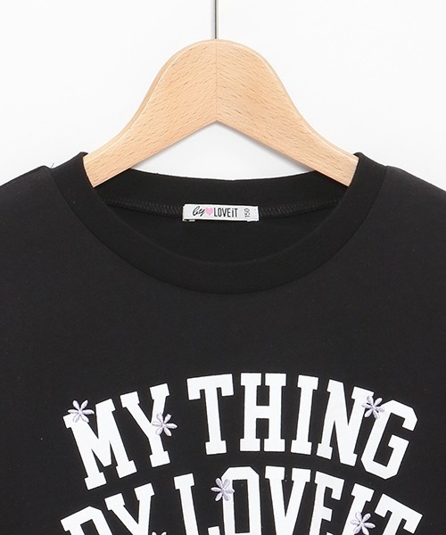 by LOVEiT（バイラビット）の「【WEB限定】ロゴ長袖Tシャツ（Tシャツ/カットソー・キッズ・ブルー/ピンク/オフホワイト/ブラック・130cm/160cm/140cm/150cm/120cm）」の7枚目の写真