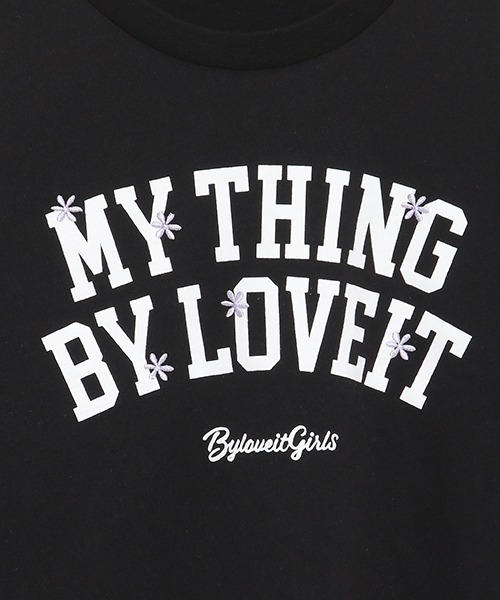 by LOVEiT（バイラビット）の「【WEB限定】ロゴ長袖Tシャツ（Tシャツ/カットソー・キッズ・ブルー/ピンク/オフホワイト/ブラック・130cm/160cm/140cm/150cm/120cm）」の8枚目の写真