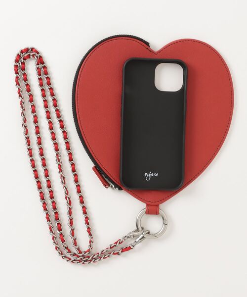 ajew iPhone対応 エジュー dress HEART case shoulder ハート