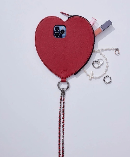 【ajew】dress HEART iPhone15pro/black iPhone15Pro / black 【dress HEART 】 (発送はご注文から3営業