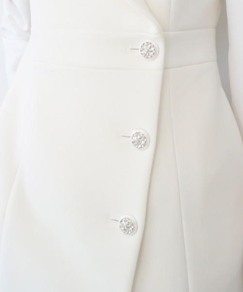 ノーカラービジューボタンドレス（ドレス）｜AMBIENT（アンビエント）