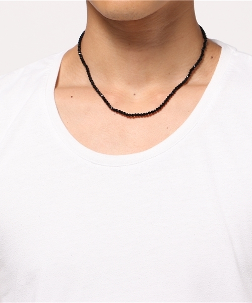 WEGO（ウィゴー）の「WEGO/ブラックネックレス（ネックレス・メンズ・ブラック・FREE）」の4枚目の写真