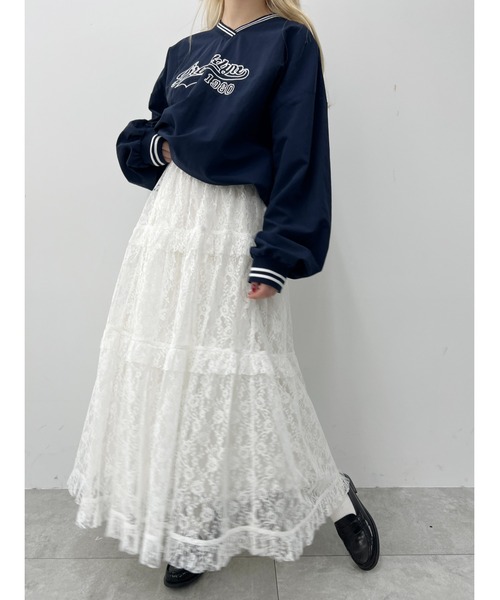 WC(ダブル シー)の「レースティアードスカート【EC限定カラーあり】(スカート・レディース・ブラック/レッド/ホワイト・FREE)」の21枚目の写真