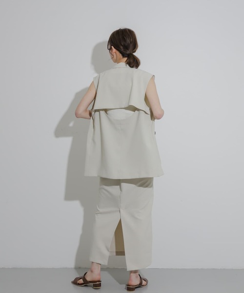 SENSE OF PLACE by URBAN RESEARCH(センスオブプレイスバイアーバンリサーチ)の「アウトポケットジップスカート(スカート・レディース・カーキ/アイボリー/ブラック/チャコールグレー・SMALL/MEDIUM)」の18枚目の写真