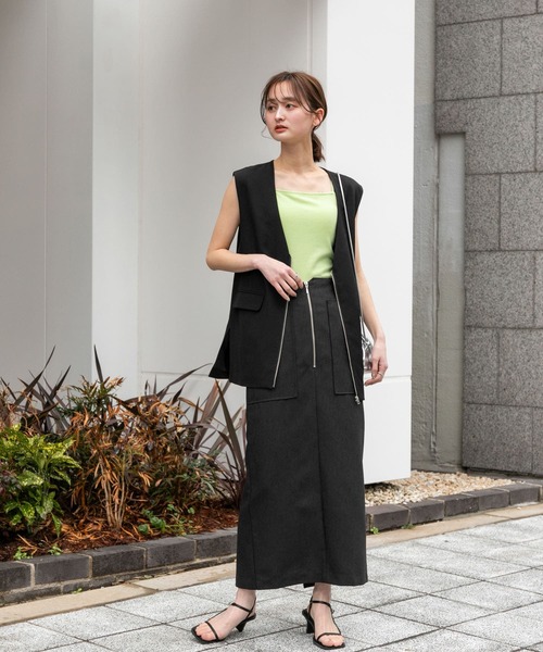 セール】アウトポケットジップスカート（スカート）｜SENSE OF PLACE