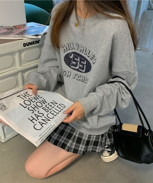 Per sist ence(パーシエンス)の「ナンバリングクルースウェット(スウェット・レディース・グレー/グリーン/オートミール/ネイビー・FREE)」の7枚目の写真