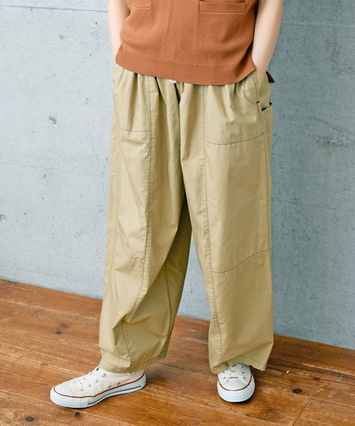 PAR ICI(パーリッシィ)の「馬布 切り替えボリュームパンツ(その他パンツ・レディース・チャコールグレー/ベージュ/ブルー/カーキ・FREE)」の2枚目の写真