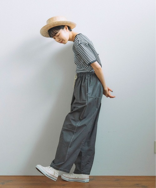PAR ICI(パーリッシィ)の「馬布 切り替えボリュームパンツ(その他パンツ・レディース・チャコールグレー/ベージュ/ブルー/カーキ・FREE)」の18枚目の写真