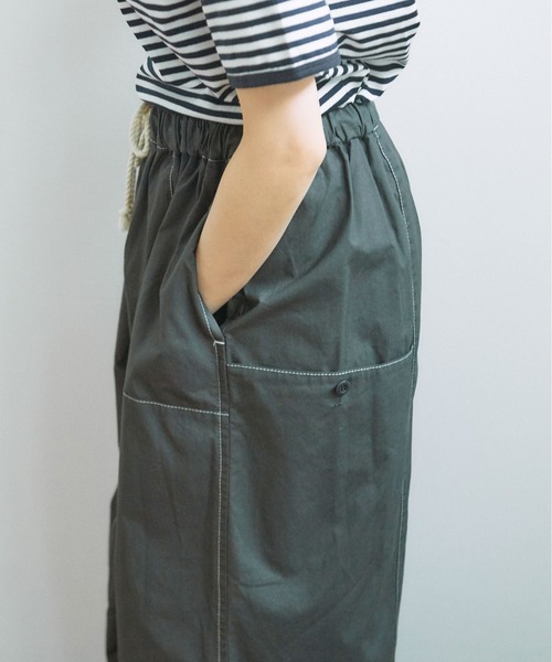 PAR ICI(パーリッシィ)の「馬布 切り替えボリュームパンツ(その他パンツ・レディース・チャコールグレー/ベージュ/ブルー/カーキ・FREE)」の14枚目の写真
