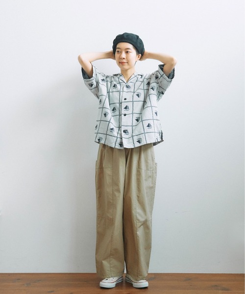 PAR ICI(パーリッシィ)の「馬布 切り替えボリュームパンツ(その他パンツ・レディース・チャコールグレー/ベージュ/ブルー/カーキ・FREE)」の6枚目の写真