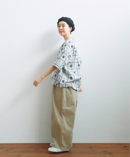 PAR ICI(パーリッシィ)の「馬布 切り替えボリュームパンツ(その他パンツ・レディース・チャコールグレー/ベージュ/ブルー/カーキ・FREE)」の8枚目の写真