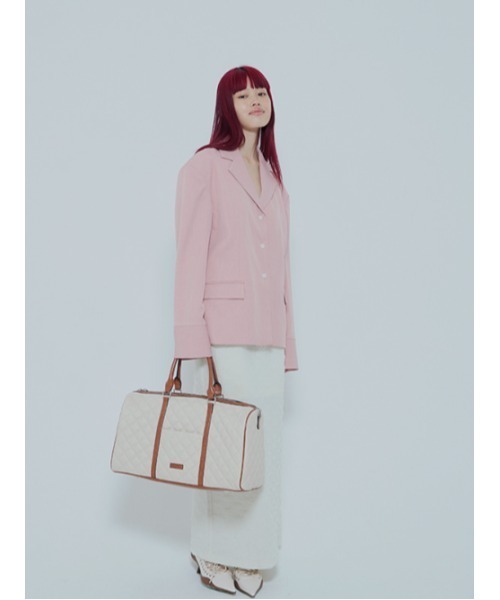 AMAIL（アマイル）の「Power shoulder shirt（シャツ/ブラウス・レディース・グレー/ピンク・FREE）」の9枚目の写真