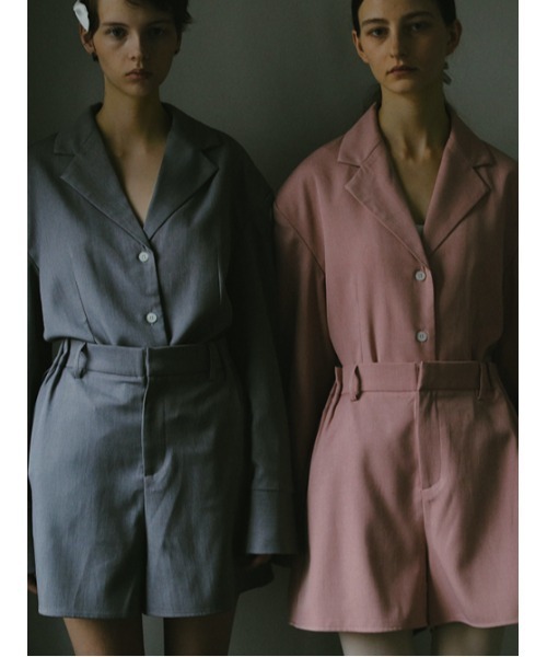 AMAIL（アマイル）の「Power shoulder shirt（シャツ/ブラウス・レディース・グレー/ピンク・FREE）」の20枚目の写真